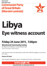Libya: eye witness account