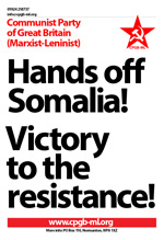 Hands off Somalia
Victory to the Resistance!
