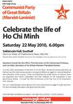 Celebrate the life of Ho Chi Minh