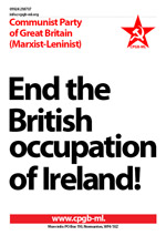 End the British occupation of Ireland!