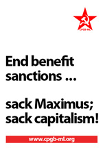End benefit sanctions ... sack Maximus; sack capitalism!