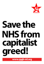 Save the NHS from capitalist greed!