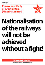 Nationalisation of the railways will not be achieved without a fight! (updated)